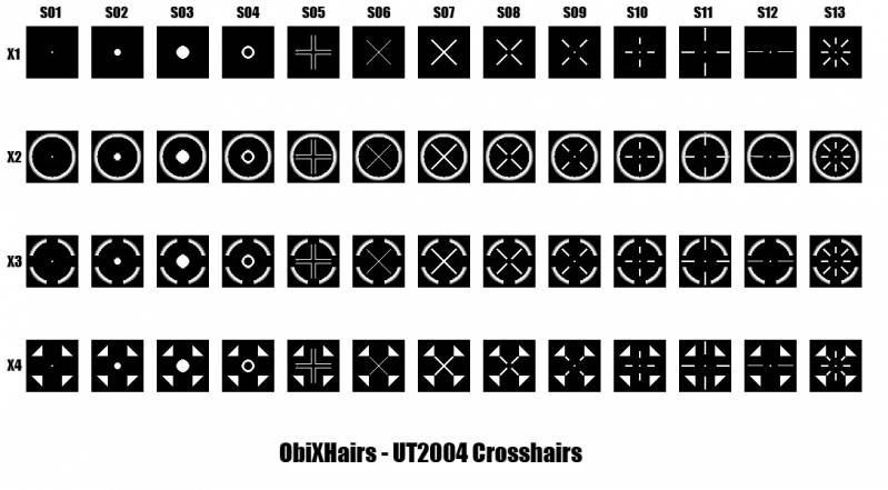 ObiXHairs Crosshairs pack